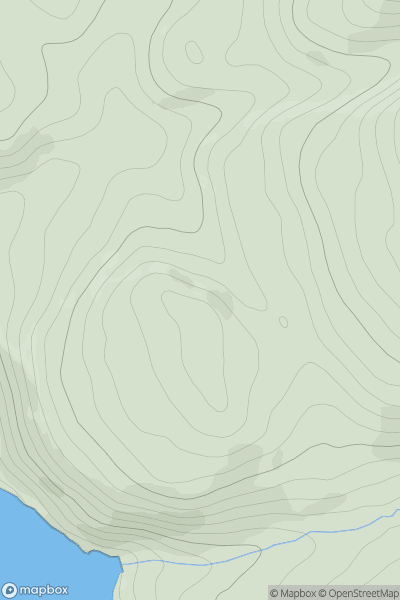 Thumbnail image for Beinn Dhubh [North Skye and Raasay] showing contour plot for surrounding peak